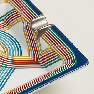 HERMÈS チェーンパターン灰皿 HERMÈS チェーンパターン灰皿 HERMES チェーンパターン 灰皿 スクエア型